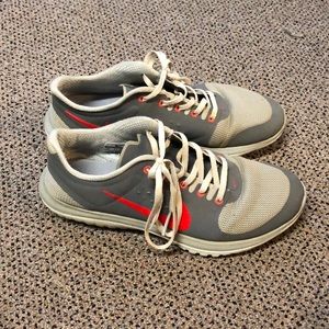 gray sneakers